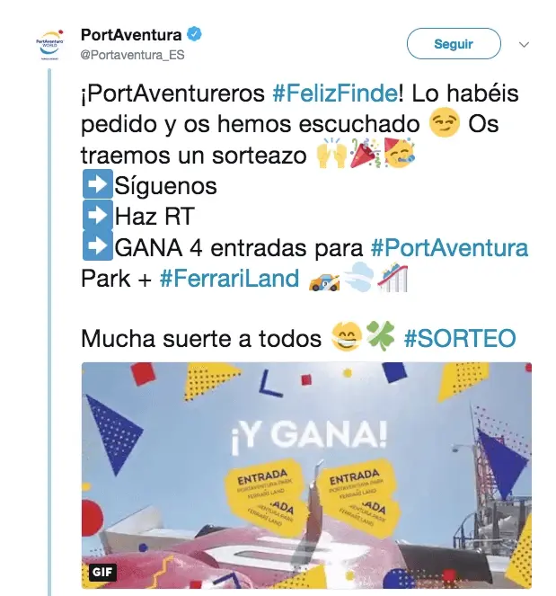 mejorar el alcance en Twitter con un sorteo de RT