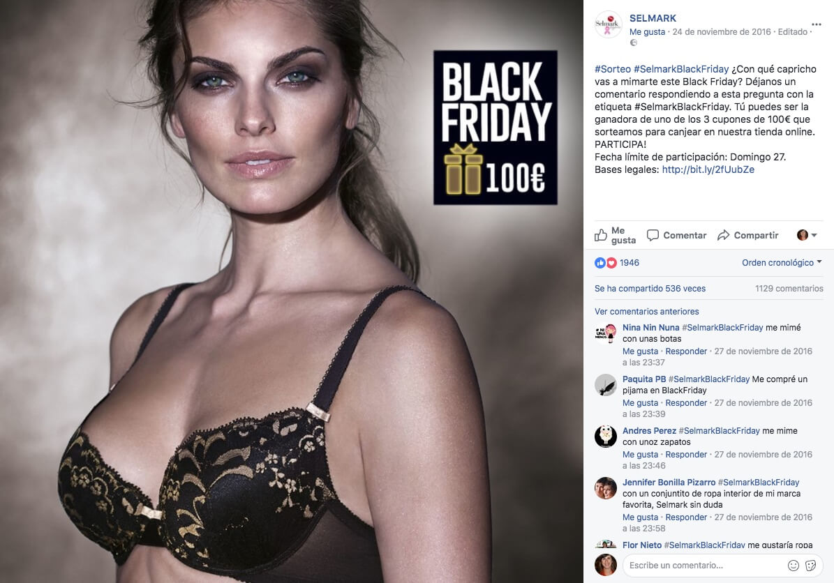 Ideas de rifas de Navidad: black friday