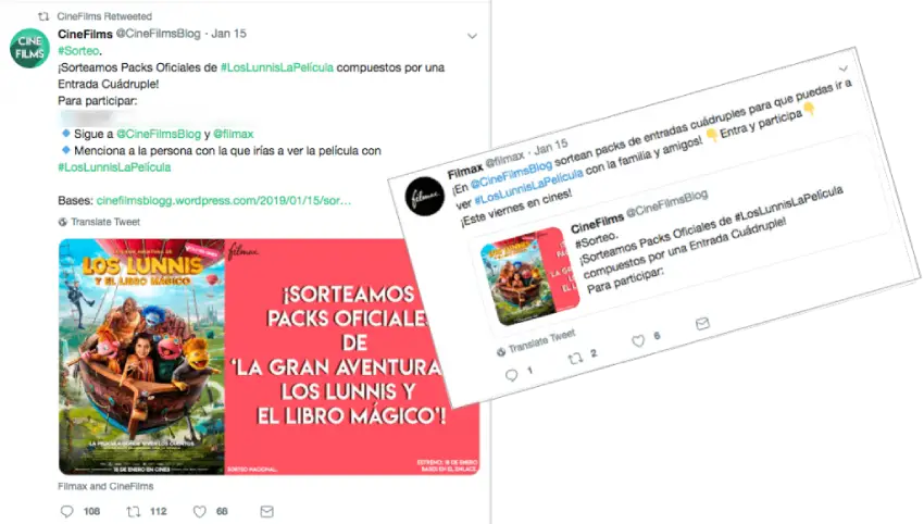 sorteo twitter cobranding