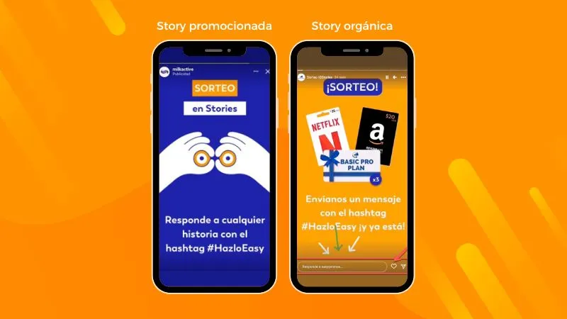 Diferencias entre story orgánica y story promocionada