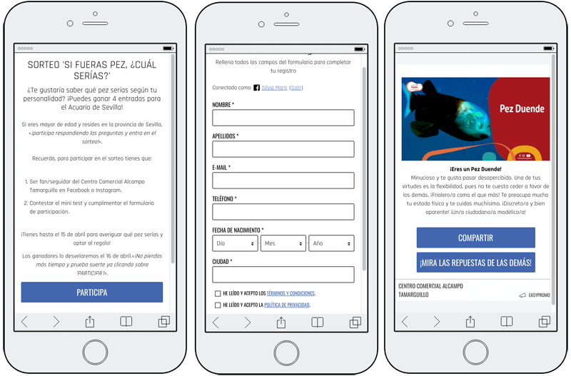 test personalidad formulario registro