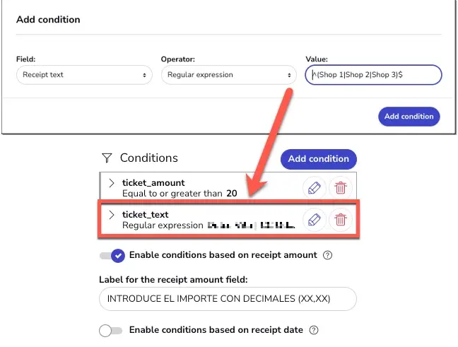 promotion with purchase receipt validation