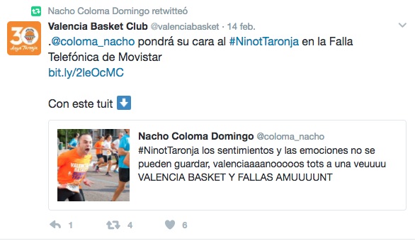 sorteo de un listado - tuit
