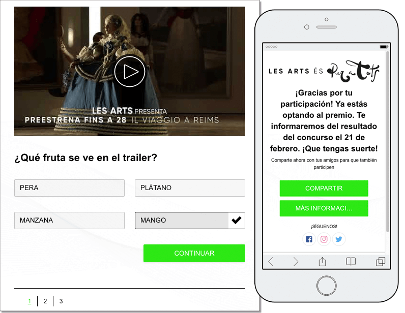 trivia con video presentacion