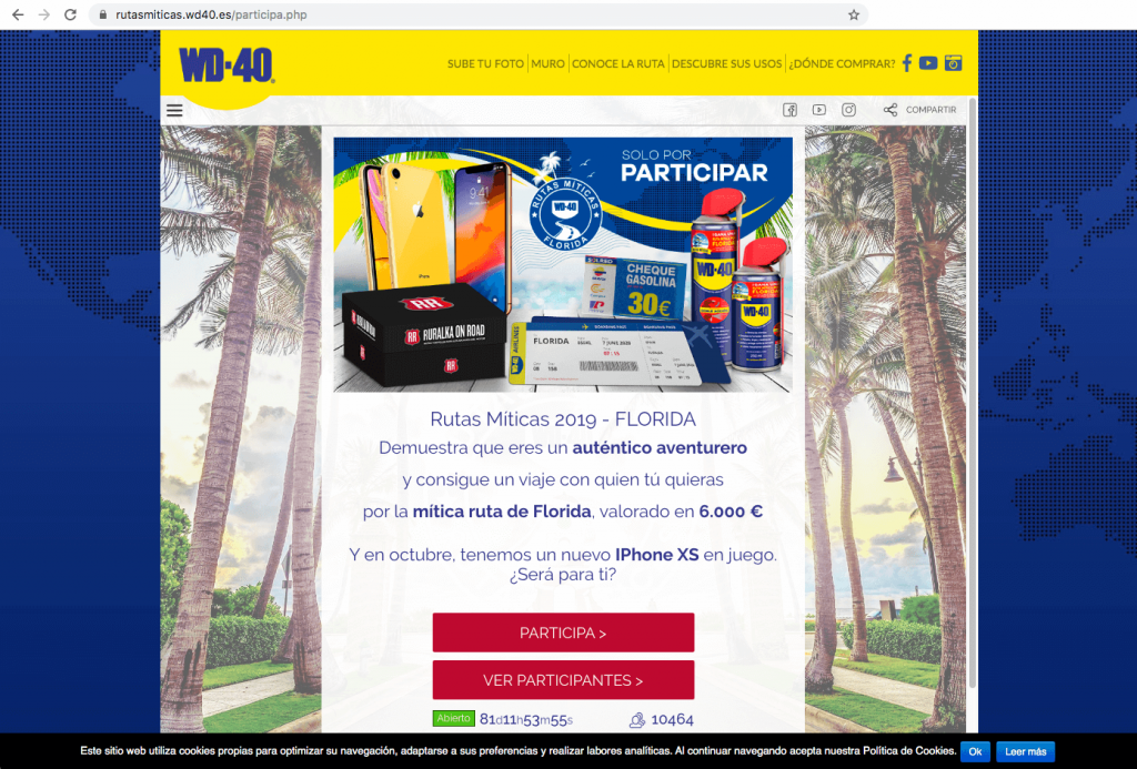 promocion en web widget