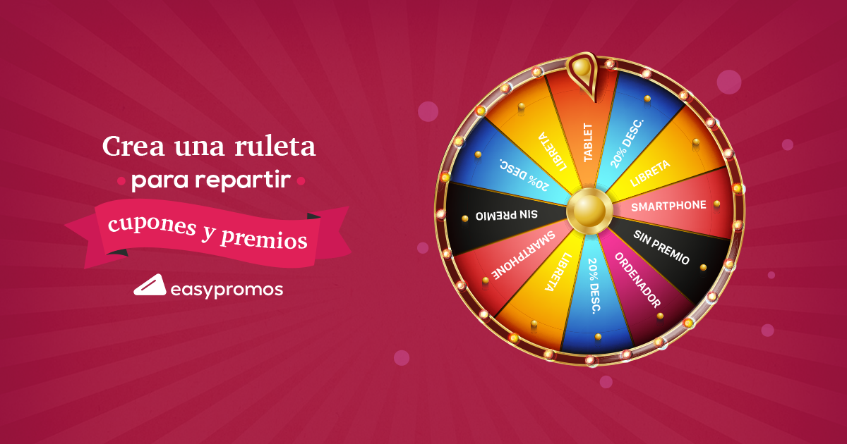 Sorteo App Ruleta Cómo crear una ruleta online | Convierte las visitas en leads