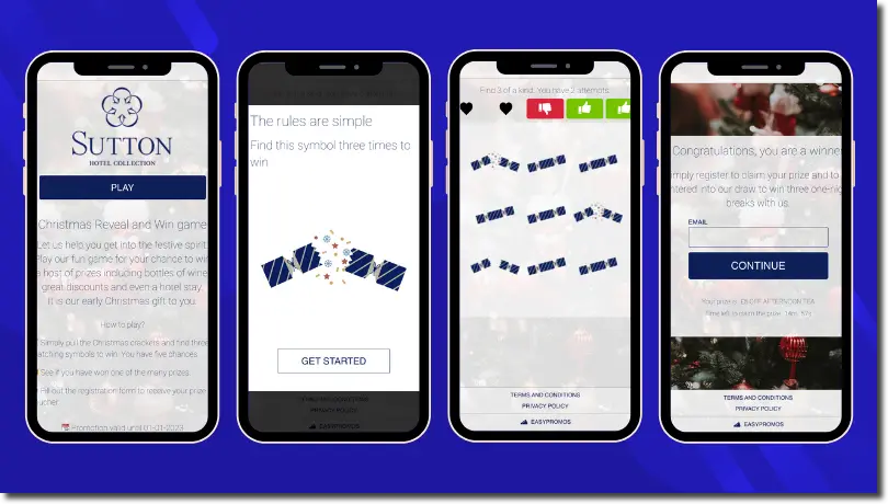 Reveal & Win example Reveal & Win example