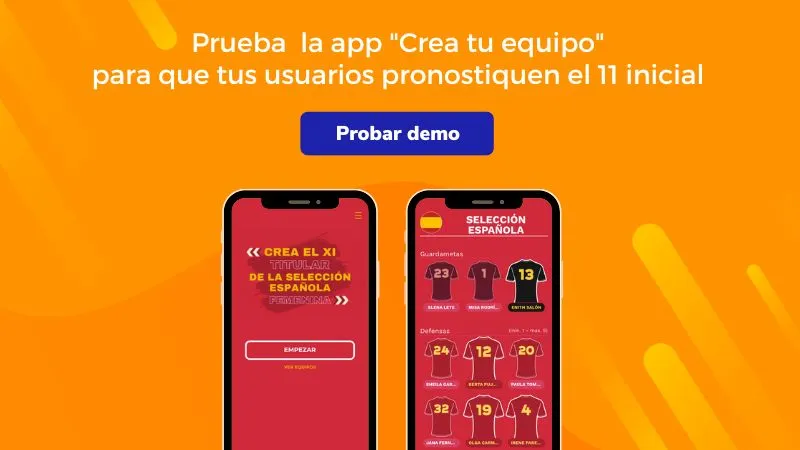 Demo Crea tu once inicial de la selección española