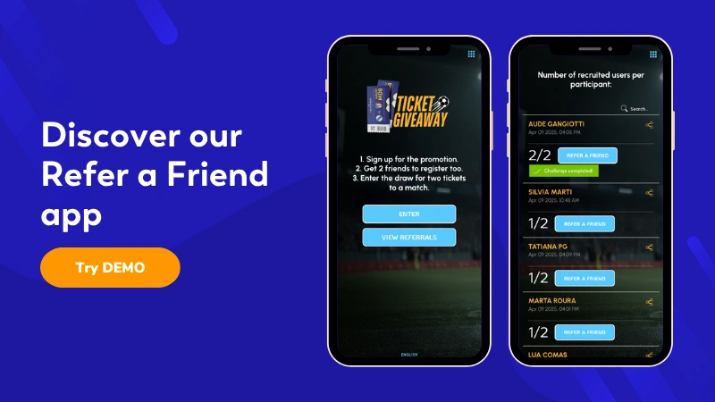 refer a friend ticket demo