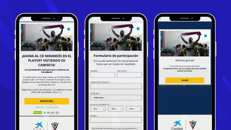 sorteo con registro camiseta equipo