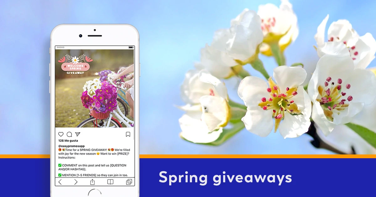 spring giveaways template