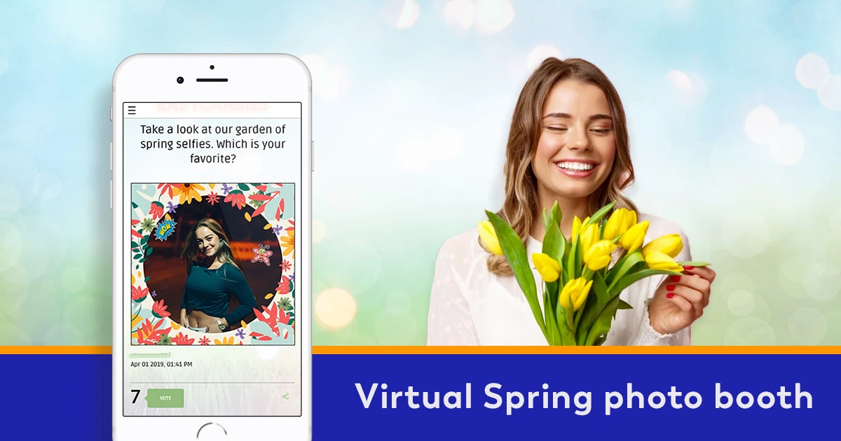 online spring photo booth for brands