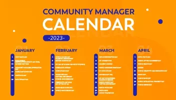 Community Manager Calendar 2023