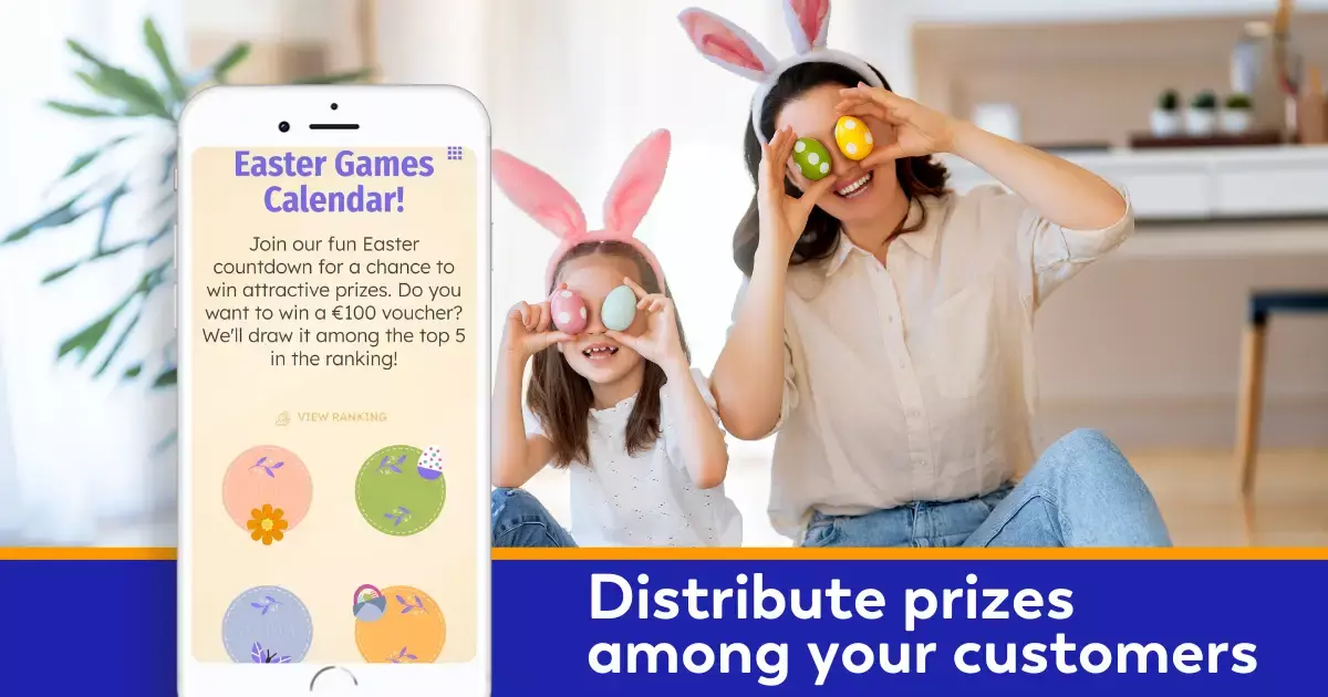 distribute prizes among your customers