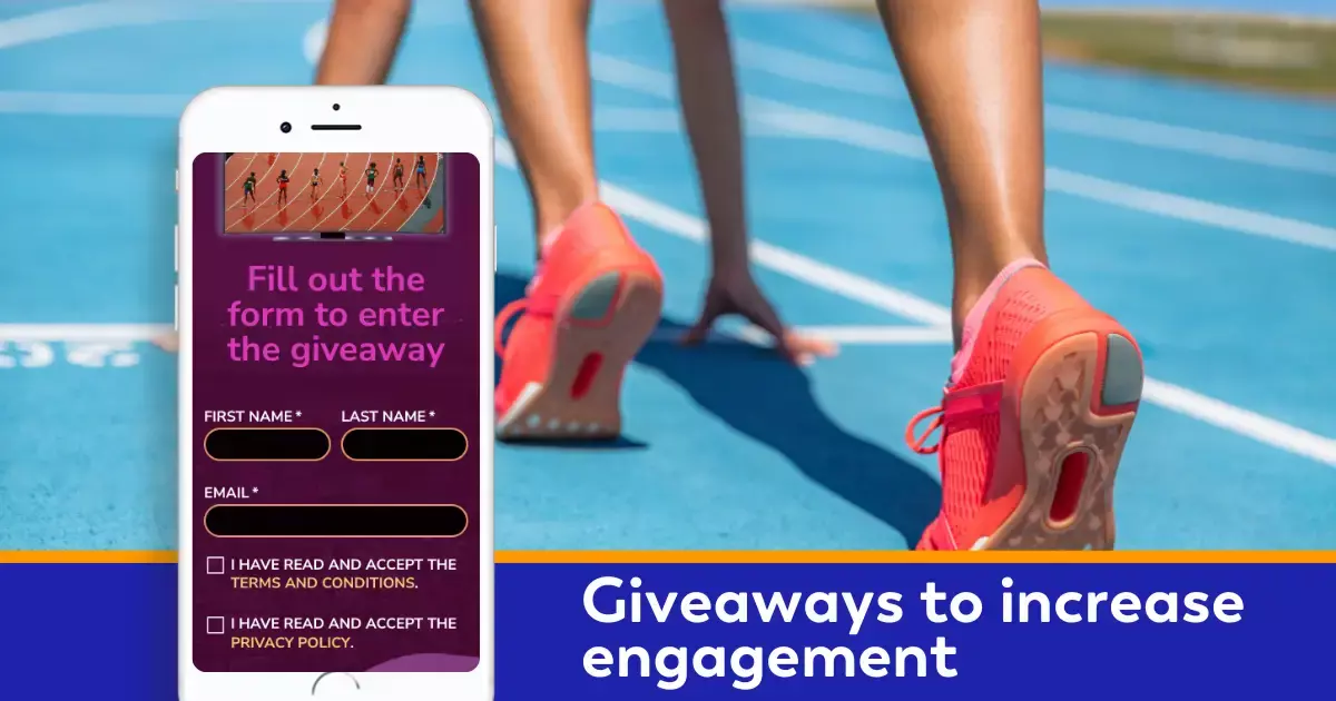 Giveaways to increase engagement
