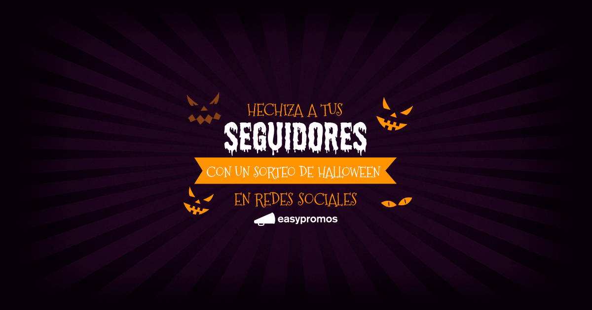 ejemplos de sorteos en redes sociales de Halloween