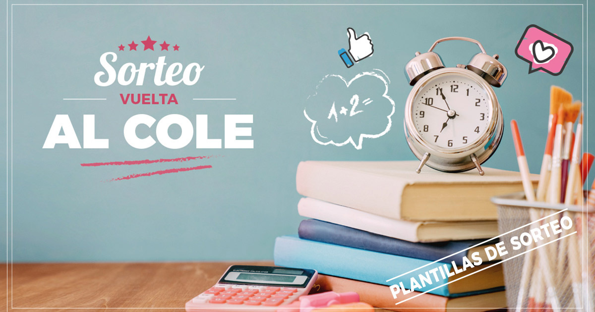 sorteo instagram para la campaña de la vuelta al cole