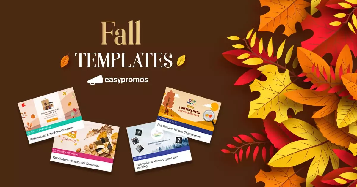 fall templates for promotions